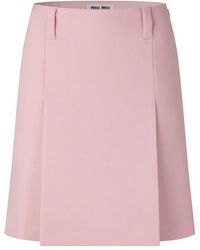 Miu Miu - Miu Mohair Skirt Ld64 - Lyst