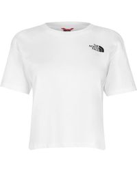 The North Face - Cropped Simple Dome T-shirt - Lyst