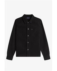 Fred Perry - Brushed Twill Overshirt - Lyst