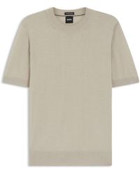BOSS - Knitted Short Sleeve Top (Umauro) - Lyst