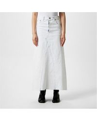 Maison Margiela - Painted Denim Skirt - Lyst