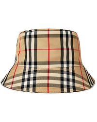 Burberry - Nova Check Cotton Bucket Hat - Lyst