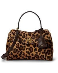 Ralph Lauren - Farrah Small Leather Satchel - Lyst