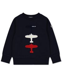 Moncler - Logo Sweatshirt With Crew Neck - Lyst