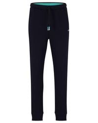 BOSS - Hadiko Closed Hem Fleece Joggers - Lyst