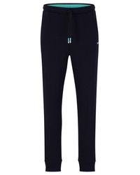 BOSS - Hadiko Closed Hem Fleece Joggers - Lyst