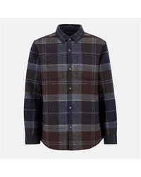 Barbour - Chapter Check Long Sleeve 4 Pockets Overshirt - Lyst