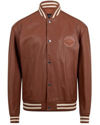 BOSS - Morlops Leather Jacket - Lyst