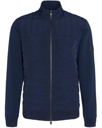 Barbour - Counter Quilted Long Sleeve Zip Front Hybrid Jacket - Lyst