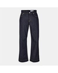 McQueen - Wide Leg Denim Jeans - Lyst