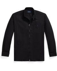 Polo Ralph Lauren - Garment Dye Cotton Long Sleeve Full Zip Overshirt - Lyst