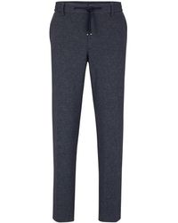 BOSS - Kane Ds Straight Leg Trousers - Lyst