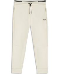 BOSS - Soft Cotton-Blend Jogging Bottoms - Lyst