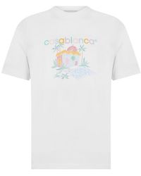 Casablancabrand - Graphic Print T-shirt - Lyst