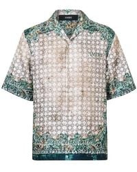 Amiri - Bandana Short Sleeve Patterned Shirt - Lyst