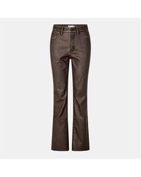 GOOD AMERICAN - Bootcut High-Rise Leather Trousers - Lyst