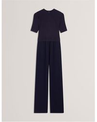 Ted Baker - Knit Top Jumpsuit - Lyst