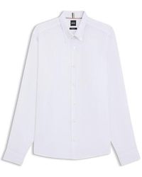 BOSS - Liam Long Sleeve Oxford Shirt - Lyst