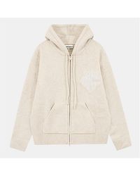 The Couture Club - Fluffy Knit Zip Hoodie - Lyst