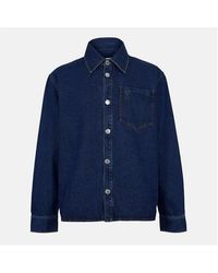 Ami Paris - Long-Sleeve Denim Shirt - Lyst