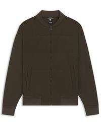 BOSS - Hbb Skiles100 Full Zipped Sweatshirt, Padded Front, Pockets - Lyst