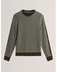 Ted Baker - Textured Crew Sweatshirt - Lyst