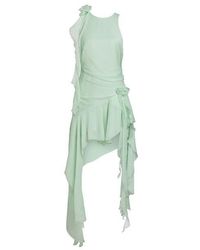 Bardot - Ivana Georgette High Neck Low Mini Dress - Lyst