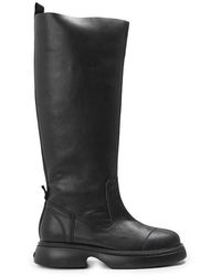 Ganni - Tubular Knee High Boots - Lyst