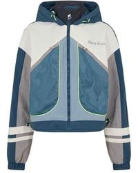 Red Run - Hooded Nylon Track Jacket - Lyst