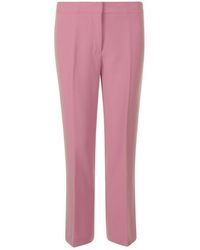 Theory Kick Flare Trousers - Pink