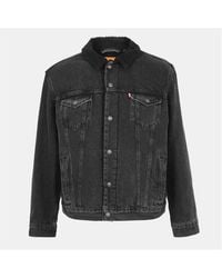 Levi's - Type 3 Sherpa Cotton Mix Long Sleeve Denim Jacket - Lyst
