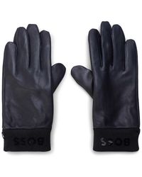 BOSS - Hyden 1 Leather Gloves - Lyst