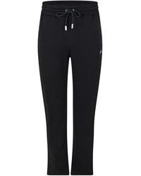 Off-White c/o Virgil Abloh - Outline Diagonal Cotton Open Hem Fleece Joggers - Lyst