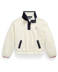 Polo Ralph Lauren - Bear 1/4 Zip Pile Fleece - Lyst