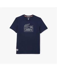 Lacoste - Roland-garros Edition Ultra Dry Tennis T-shirt - Lyst