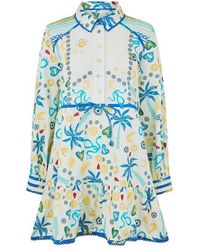 Never Fully Dressed - Charms Savannah Structured Metal Accent Shirt Dress - Lyst