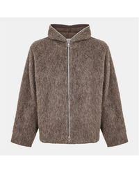 Our Legacy - Full Zip Knitted Hoodie - Lyst