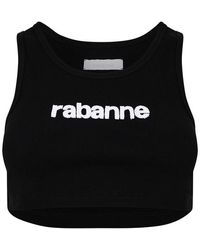 Rabanne - Paco Logo Crop Tank Ld43 - Lyst