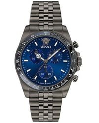 Versace - Stainless Steel Quartz Analogue Watch - Lyst