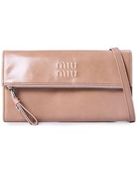 Miu Miu - Vitello Bag Wallet On Chain - Lyst