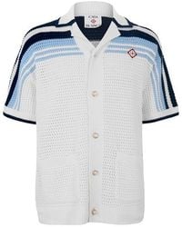 CASABLANCA - Crochet Short Sleeve Patterned Shirt - Lyst
