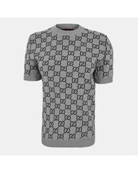 Gucci - Reversible Gg Wool Jacquard Top - Lyst
