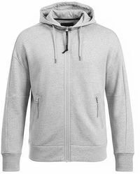 C.P. Company - Diagonal Raised Fleece Lens Zip Hoodie - Lyst