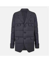 Yohji Yamamoto - Button Padded Quilted Jacket - Lyst