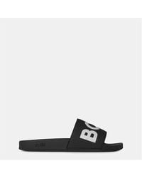 BOSS - Comfy Slider Sandals With Logo Detail (Aryeh) - Lyst