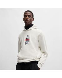 HUGO - Dartchon Animal Graphic Hoodie - Lyst