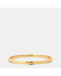 COACH - C Hinge Bangle - Lyst