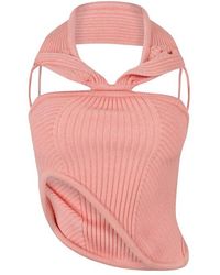 Off-White c/o Virgil Abloh - Ribbed Textured Crew Neck Jumper - Lyst