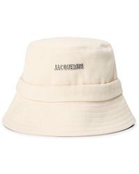 Jacquemus - Le Bob Gadjo Brand-Plaque Cotton Bucket Hat - Lyst