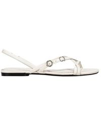 HUGO - Flat Sandals With Buckle Detail (Amaryl) - Lyst